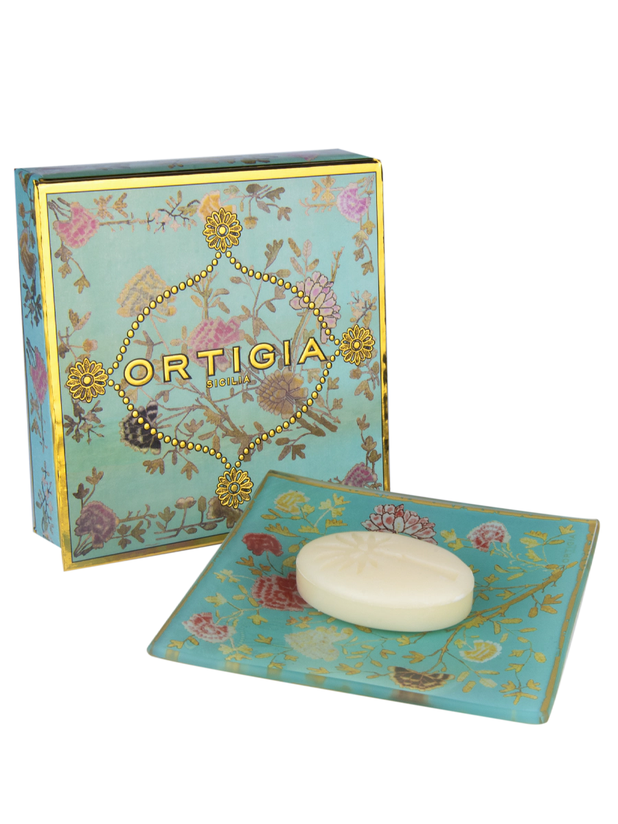 Florio Piattino Vetro Con Sapone Ortigia