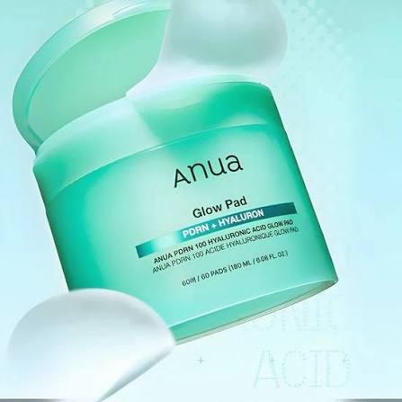 ANUA PDRN 100 Hyaluronic Acid Glow Pad 60 pezzi