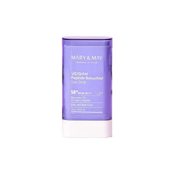 MARY & MAY vegan peptide bakuchiol sun stick SPF50+ PA++++