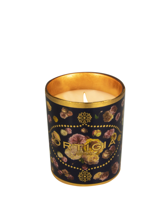 Candela Decorata Rose Antiche